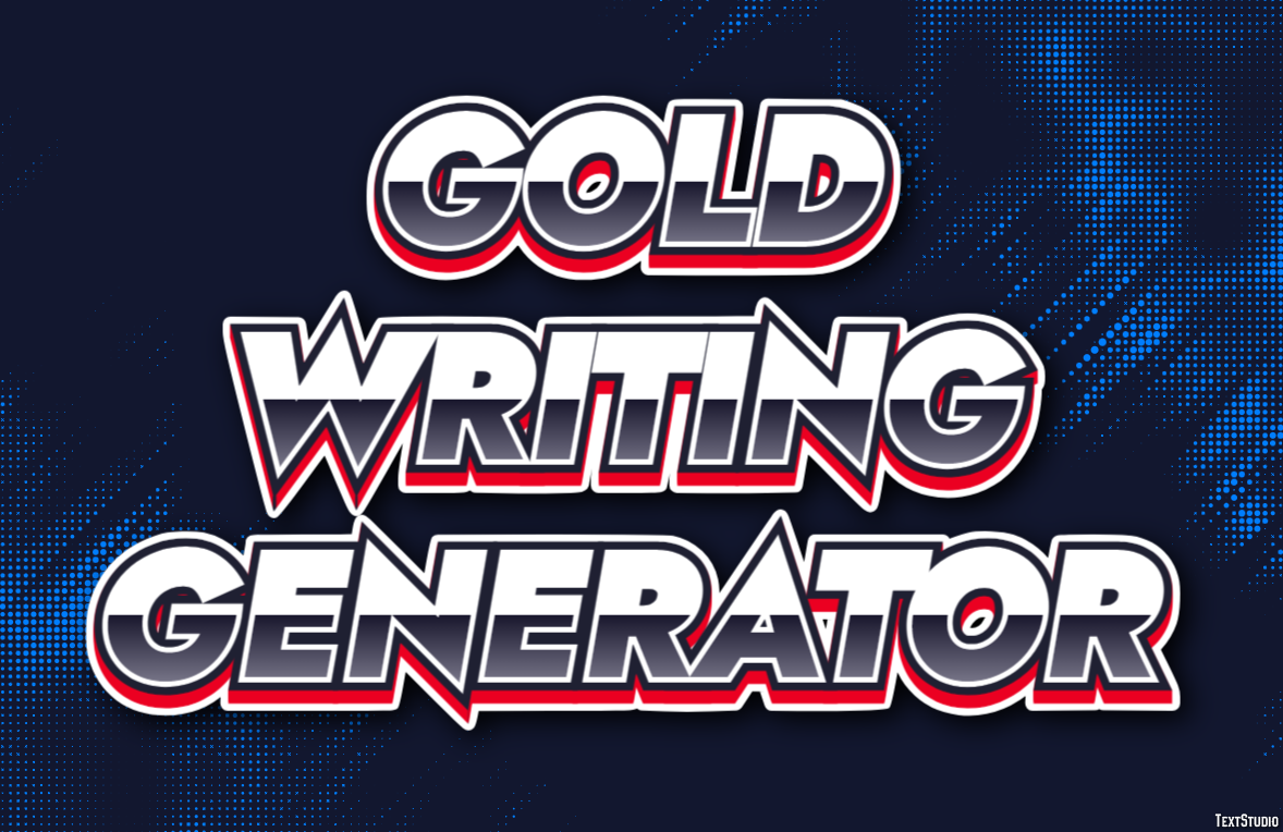 Gold Writing Generator Efekt tekstowy