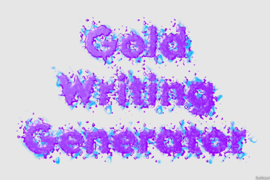 Gold Writing Generator Efeito de texto