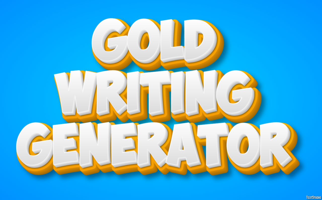 Gold Writing Generator Efekt tekstowy