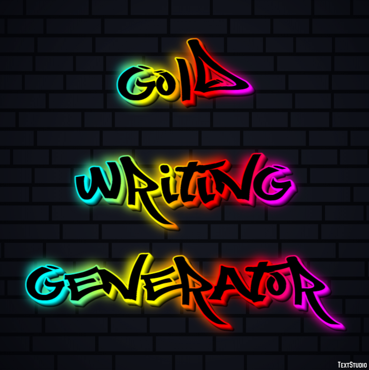 Gold Writing Generator Metin Efekti