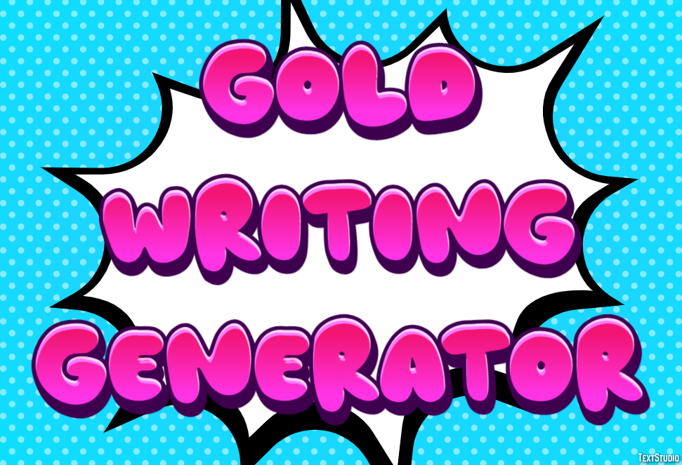 Gold Writing Generator Efekt tekstowy