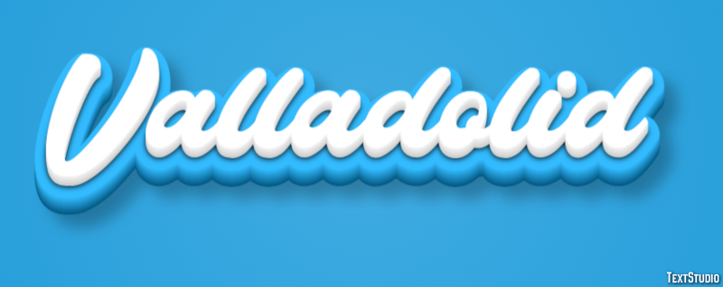 Valladolid テキスト効果