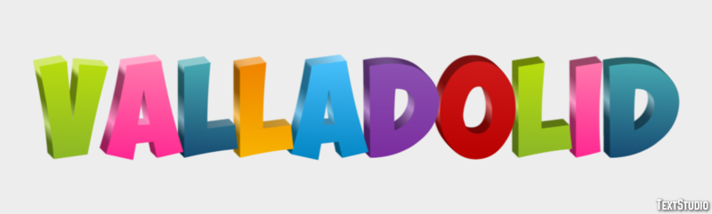 Valladolid テキスト効果
