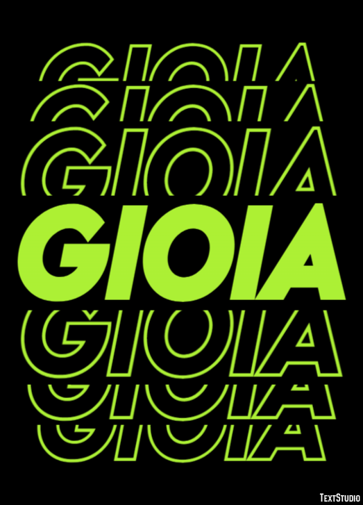 Gioia Effetto testo