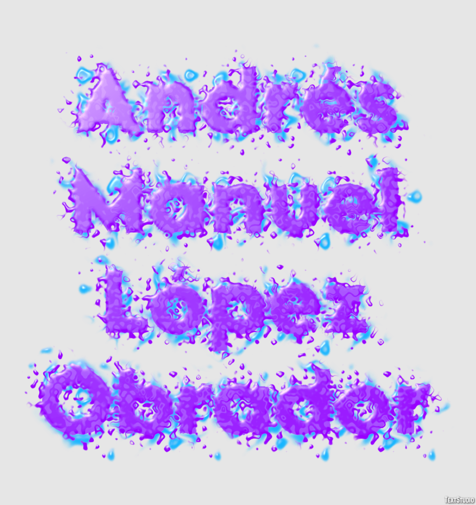Andrés Manuel López Obrador Text effect