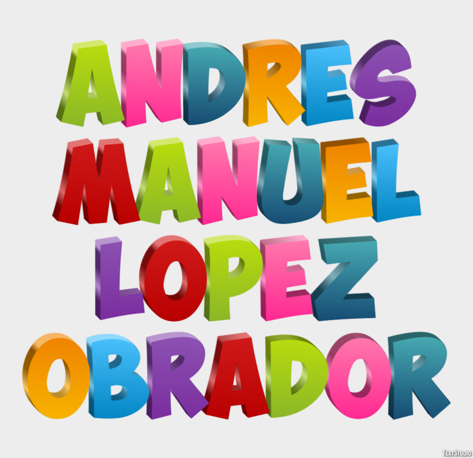 Andrés Manuel López Obrador Efeito de texto