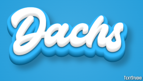 Dachs Texteffekt