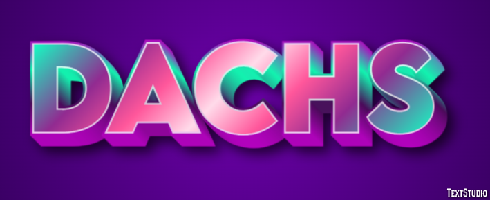 Dachs Texteffekt
