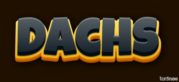 Dachs Texteffekt