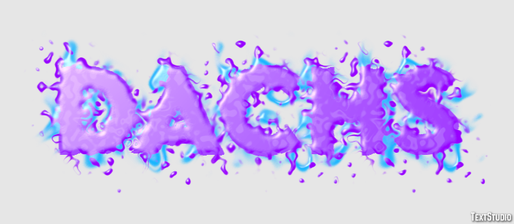 Dachs Texteffekt