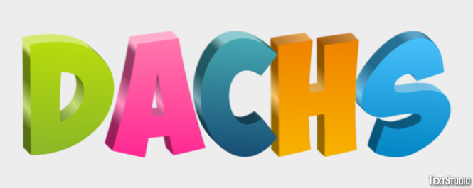 Dachs Texteffekt