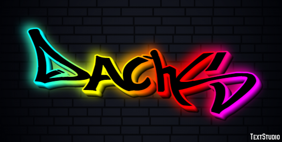Dachs Texteffekt