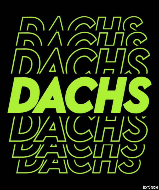 Dachs Texteffekt