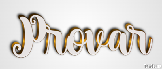 Provar Efeito de texto