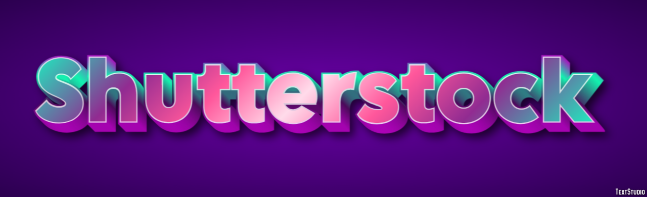 Shutterstock Text effect