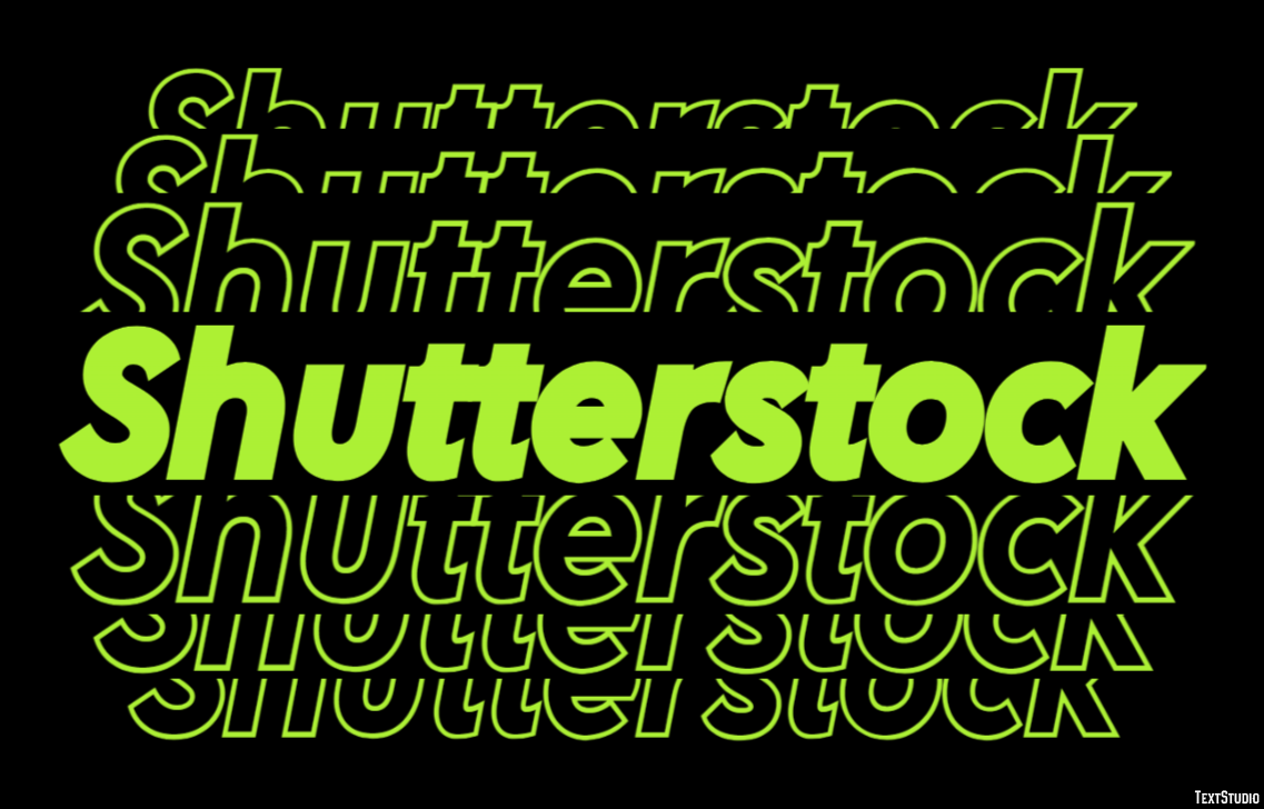 Shutterstock Text Effect