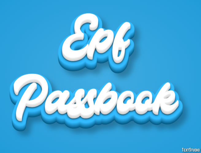 Epf Passbook Efecto de Texto