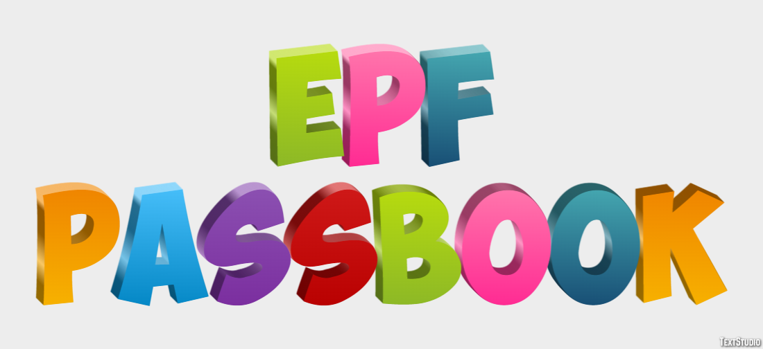 Epf Passbook Efecto de Texto