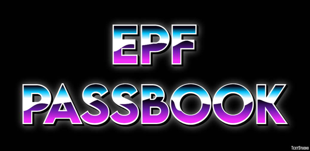 Epf Passbook Effet de Texte