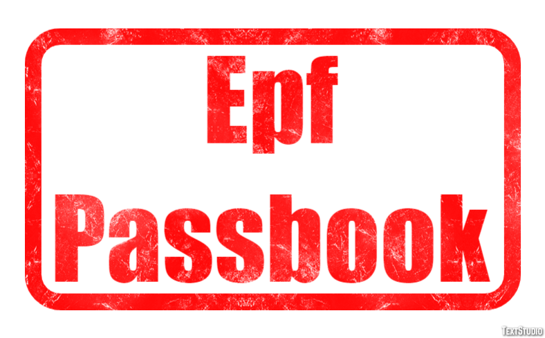 Epf Passbook Effet de Texte