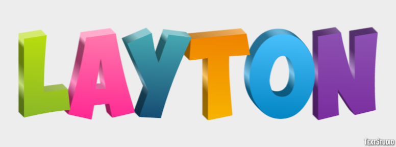 Layton Efekt tekstowy
