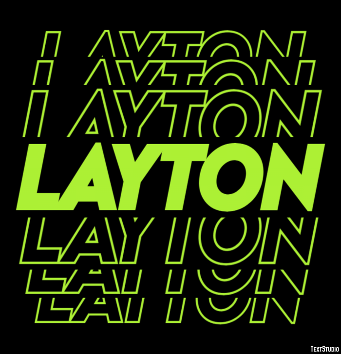 Layton Efeito de texto