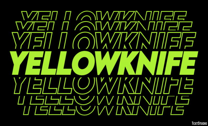Yellowknife Efekt tekstowy