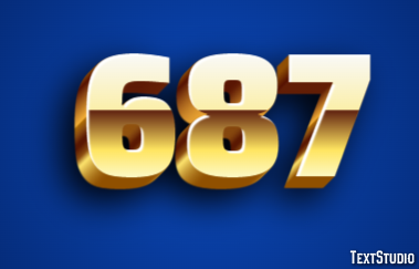 687 Efecto de Texto