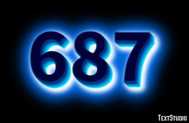 687 テキスト効果