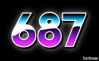 687 テキスト効果