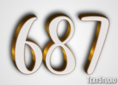 687 Efecto de Texto
