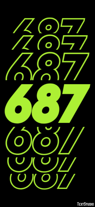 687 テキスト効果