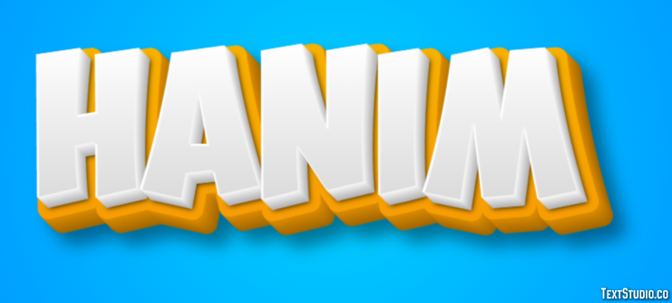Hanım Efecto de Texto