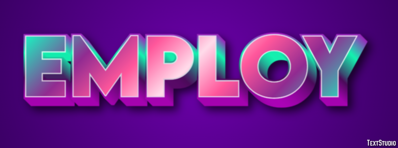 Employ Text effect
