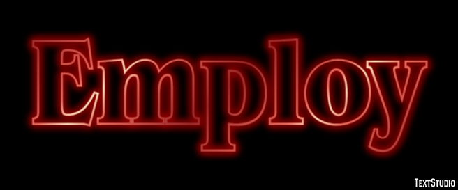 Employ Text effect