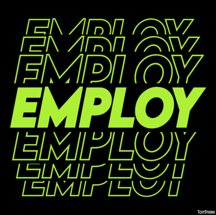 Employ Tekst Effect