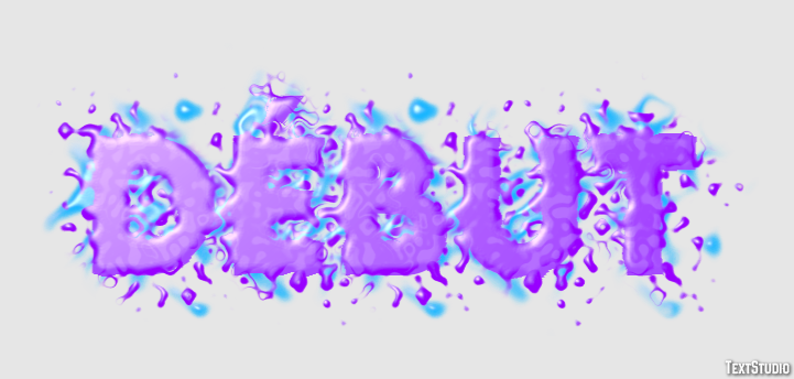 Début Efeito de texto