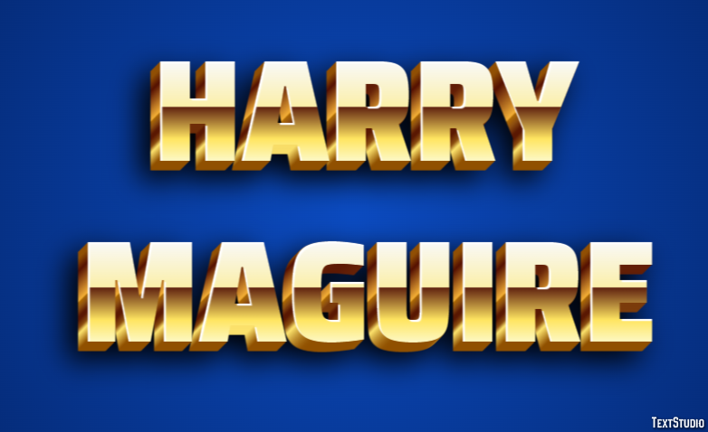 Harry Maguire Text Effect
