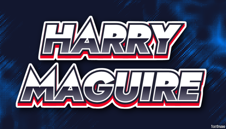 Harry Maguire Efeito de texto