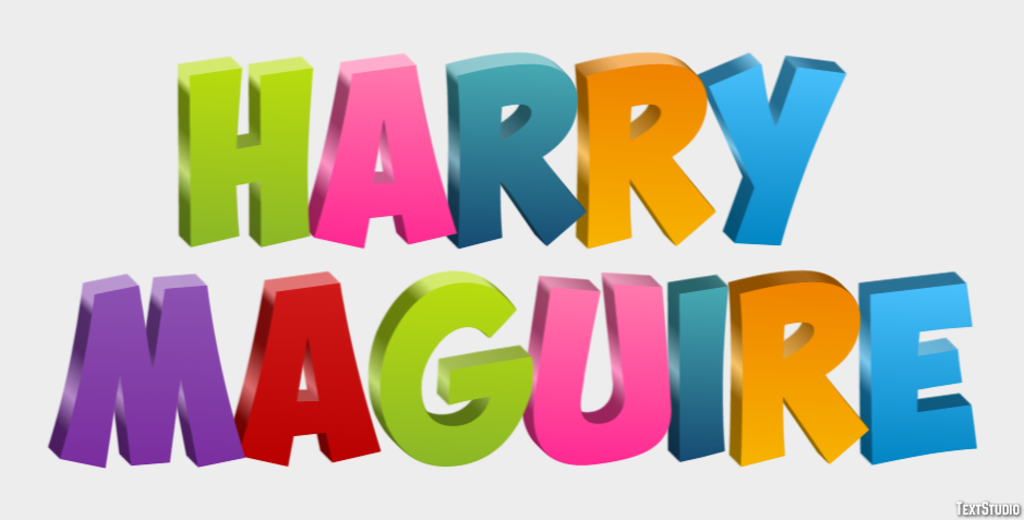 Harry Maguire Efeito do texto