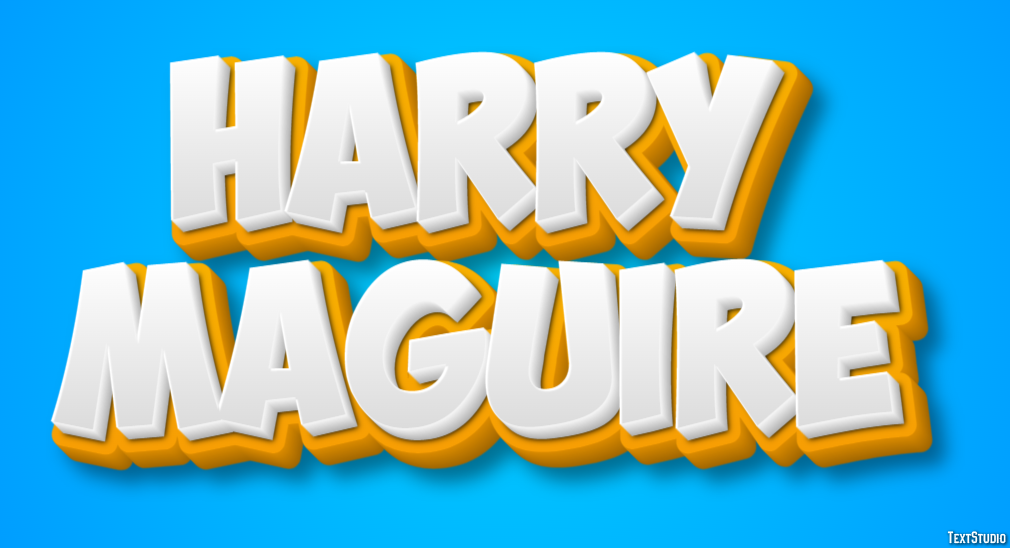 Harry Maguire Effetto testo