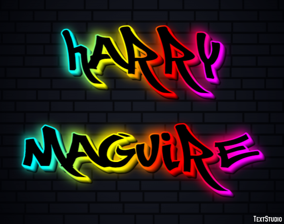 Harry Maguire Efeito do texto