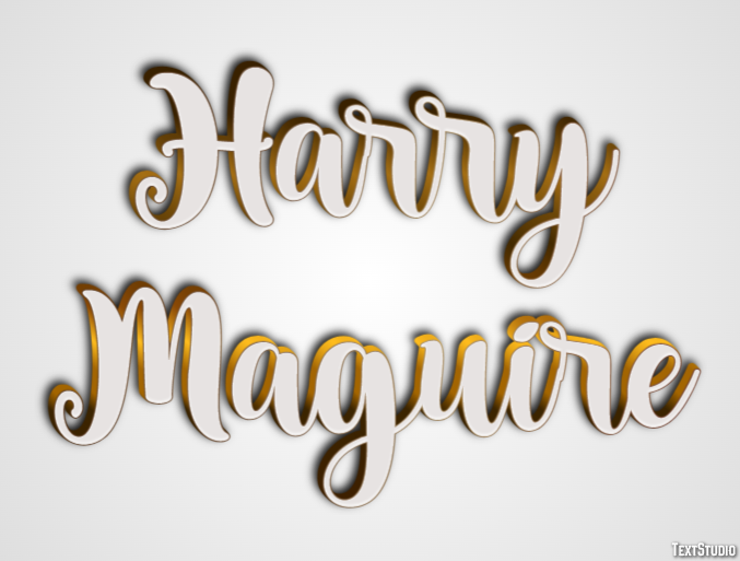 Harry Maguire Effetto testo
