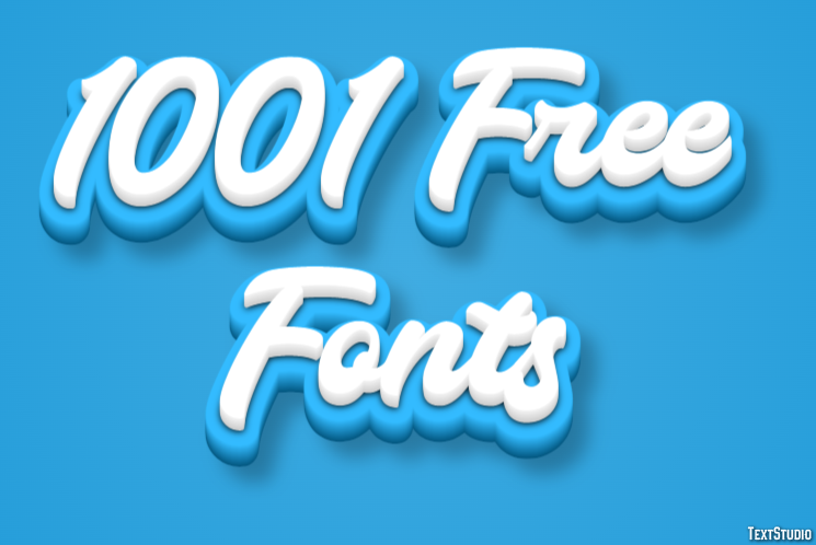 1001 Free Fonts Text Effect