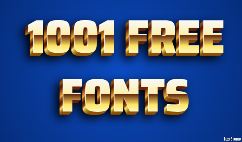 1001 Free Fonts Text Effect