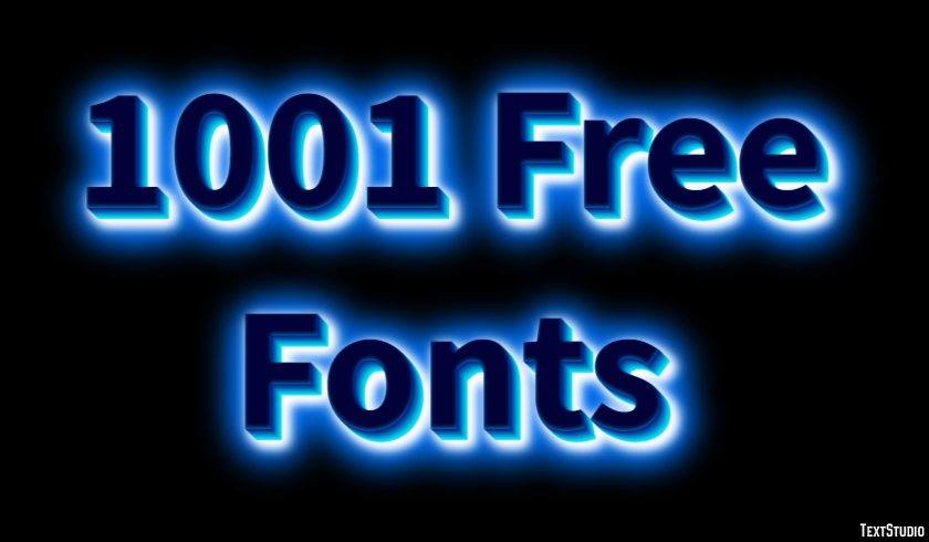1001 Free Fonts Text Effect