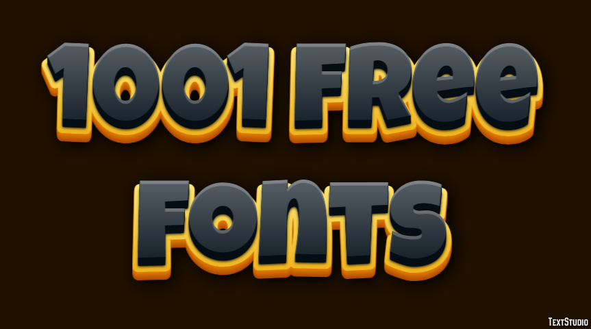 1001 Free Fonts Text Effect