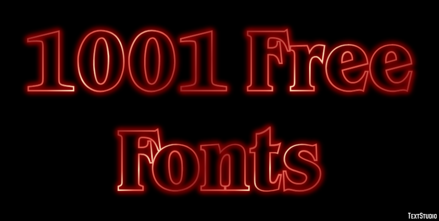 1001 Free Fonts Text Effect