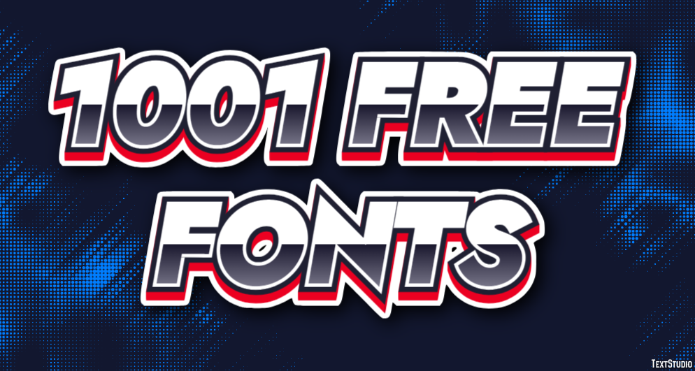 1001 Free Fonts Text Effect