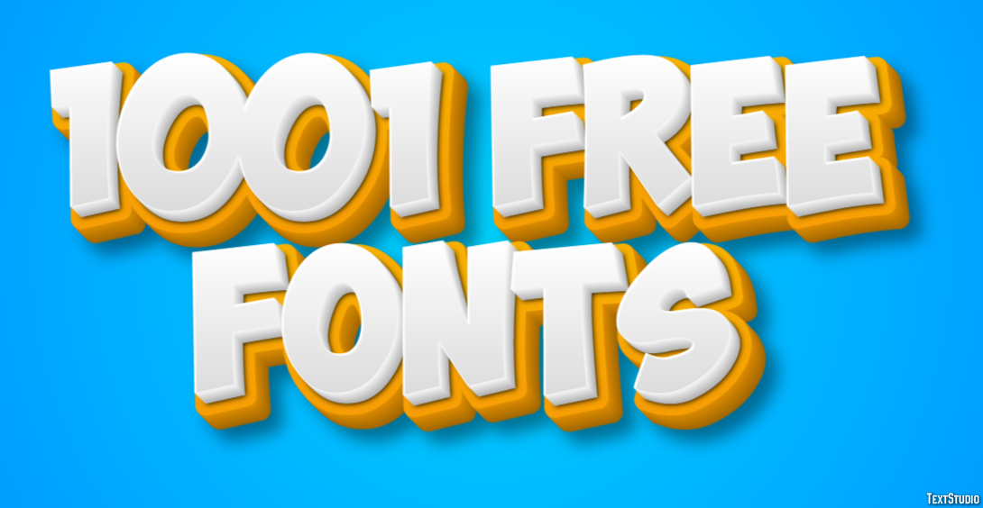 1001 Free Fonts Text Effect